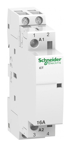 Модульный контактор Schneider Electric iCT 2P 16А 230/12В AC