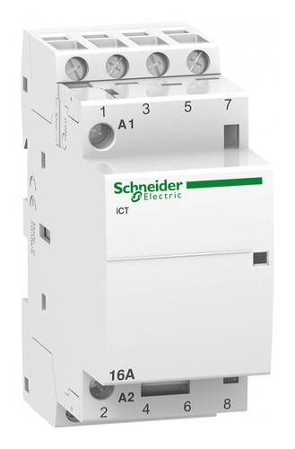 Модульный контактор Schneider Electric iCT 4P 16А 400/24В AC
