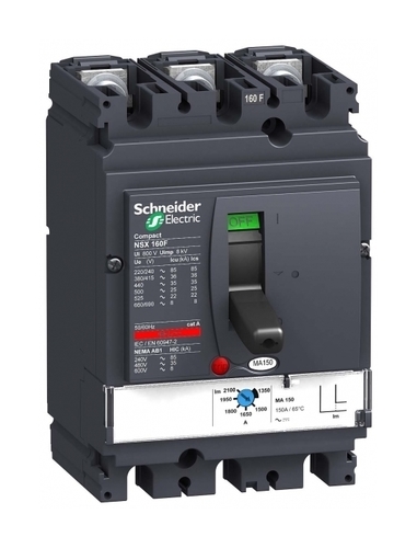 Силовой автомат Schneider Electric Compact NSX 160, MA, 36кА, 3P, 100А