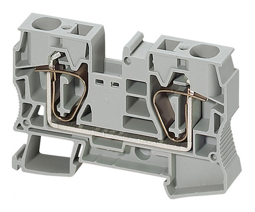 Клеммник пружинный проходной Schneider Electric Linergy TR 16 мм², серый, NSYTRR162