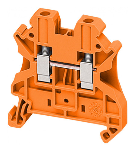 Клеммник винтовой проходной Schneider Electric Linergy TR 4 мм², оранжевый, NSYTRV42AR