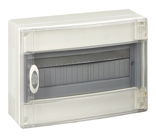 Щит Schneider Electric PRAGMA, 18 мод., IP40, навесной, Пластик, прозрачная дверь