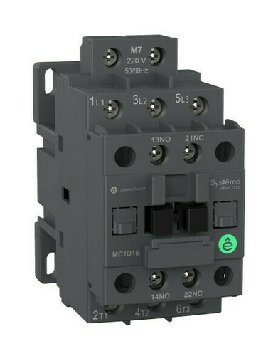 Контактор Systeme Electric SystemePact M 3P 12А 220В AC 5.5кВт, MC1D12M7